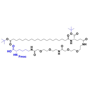 Fmoc Lys[AEEA-AEEA-Y-Glu(OtBu)-C20-otBu]-OH