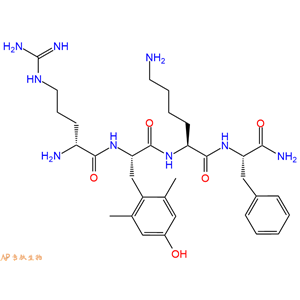 線粒體靶向抗氧化劑SS-31、Elamipretide、依拉瑞肽、MTP-131、H2N-D-Arg-Dmt-Lys-Phe-NH2