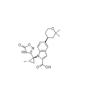 5-[(S)-2,2-二甲基四氫-2H-吡喃-4-基]-1-[(1S,2S)-2-甲基-1-(5-氧代-4,5-二氫-1,2,4-噁二唑-3-基)環(huán)丙基]-1H-吲哚-2-甲酸