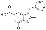 CAS 登錄號：1640981-19-6, 4-羥基-2-甲基-1-(苯基甲基)-1H-苯并咪唑-6-羧酸