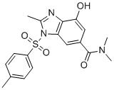 CAS 登錄號(hào)：942195-86-0, 4-羥基-N,N,2-三甲基-1-[(4-甲基苯基)磺酰基]-1H-苯并咪唑-6-甲酰胺