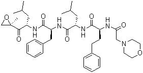 CAS 登錄號：868540-17-4, Carfilzomib, (alphaS)-alpha-[(4-嗎啉基乙?；?氨基]苯丁?；?L-亮氨酰-N-[(1S)-3-甲基-1-[[(2R)-2-甲基環(huán)氧乙烷基]羰基]丁基]-L-苯丙氨酰胺