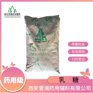 乳糖新批號，矯味劑可用，有本案登記號