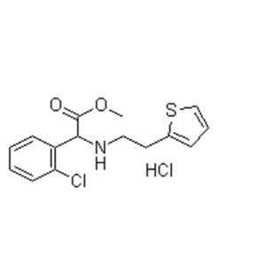 D-(+)-alpha-(2-噻吩乙胺基)-alpha-(2-氯苯基)醋酸甲酯鹽酸鹽  