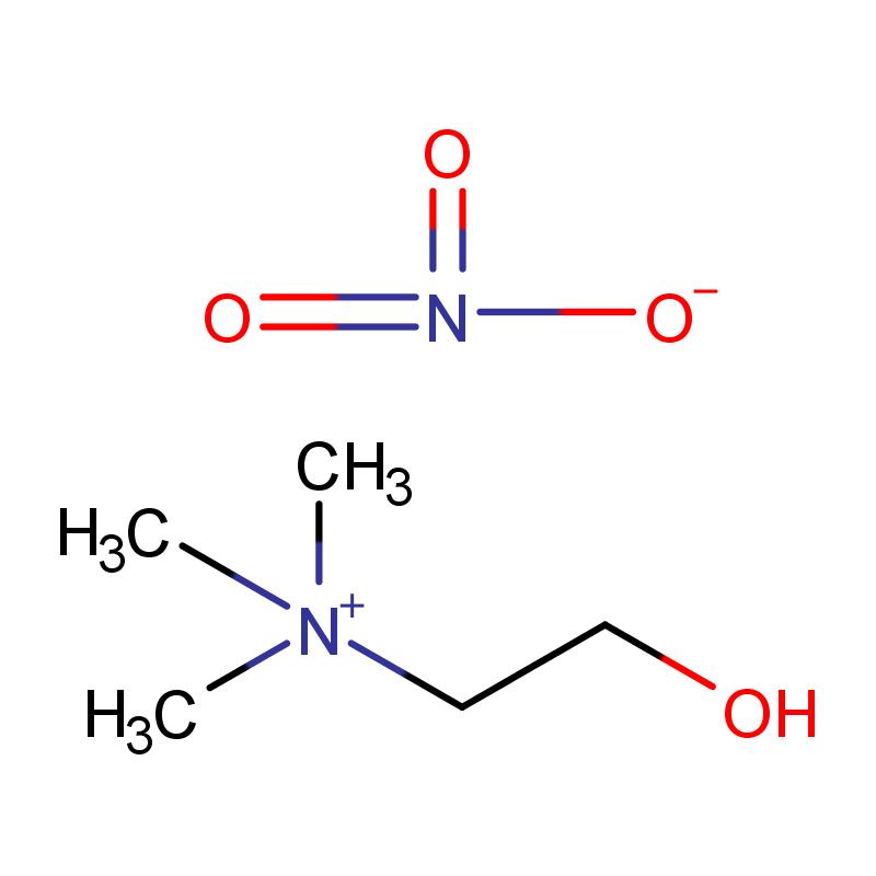26511-31-9 羥乙基三甲基銨硝酸鹽 結構式圖片