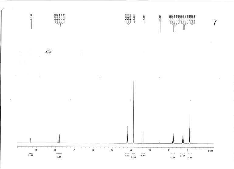 1-丁基-3-甲基咪唑溴鹽,1-butyl-3-methylimidazolium bromide,BMImBr,85100-77-2,核磁 NMR, H譜, 氘代DMSO