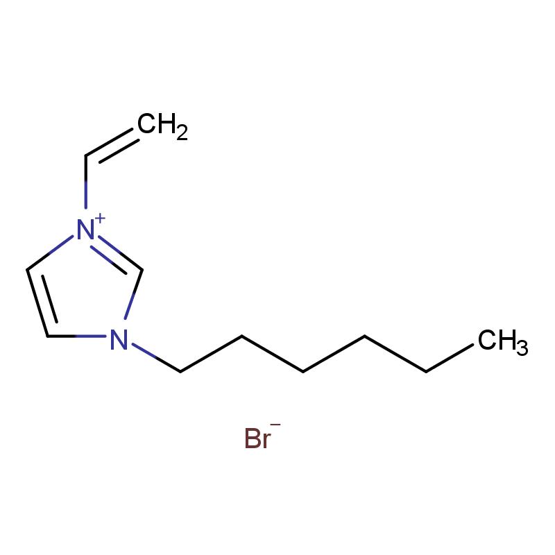 74921-79-2 1-乙烯基-3-己基咪唑溴鹽 結構式圖片