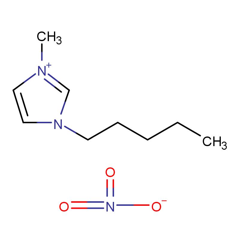 1284278-10-9 1-戊基-3-甲基咪唑硝酸鹽 結構式圖片