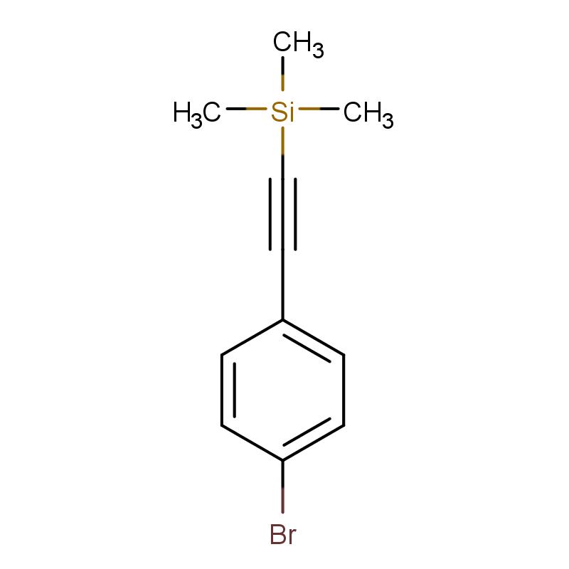 16116-78-2 (4-溴苯基乙炔基)三甲基硅烷 結(jié)構(gòu)式圖片