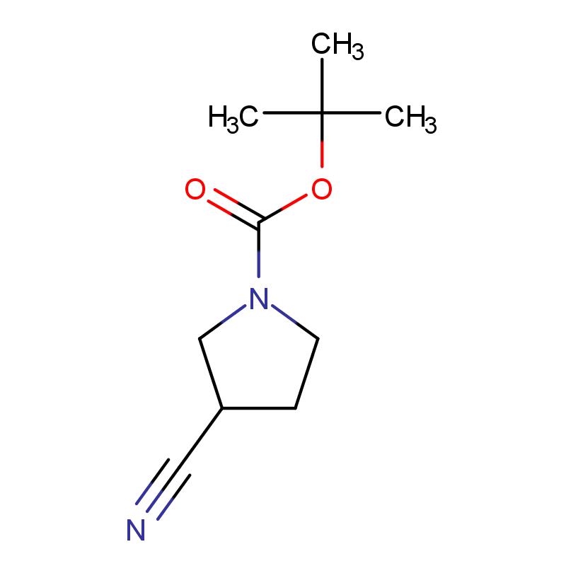 132945-76-7 (R)-1-Boc-3-氰基吡咯烷 結(jié)構(gòu)式圖片