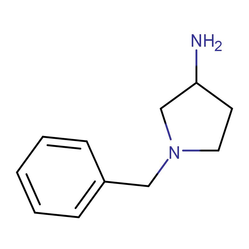 114715-39-8 (R)-1-芐基-3-氨基吡咯烷 結(jié)構(gòu)式圖片