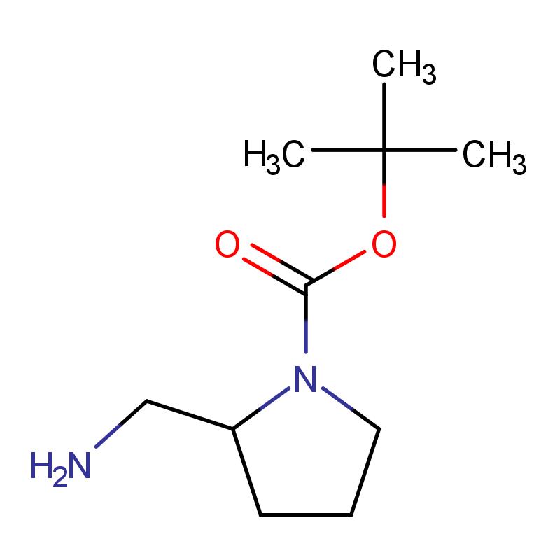 259537-92-3 (R)-2-(氨甲基)-1-BOC-吡咯烷 結(jié)構(gòu)式圖片