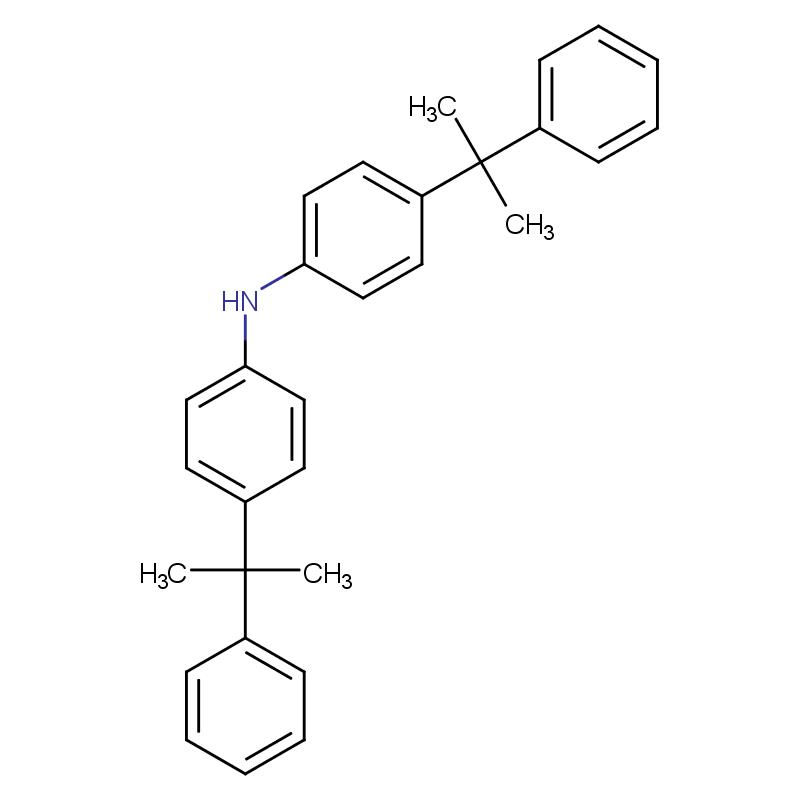 10081-67-1 4,4'-二(苯基異丙基)二苯胺 結(jié)構(gòu)式圖片