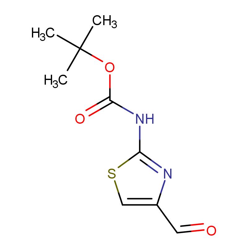 494769-34-5 (4-醛基噻唑-2-基)氨基甲酸叔丁酯 結(jié)構(gòu)式圖片