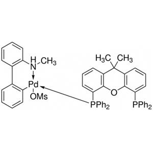 aladdin 阿拉丁 M282876 甲烷磺酸(4,5-雙二苯基膦-9,9-二甲基氧雜蒽)(2'-甲胺基-1,1'-聯(lián)苯-2-基)鈀(II) 1621274-19-8 98%