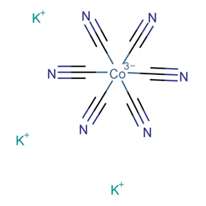 六氰基鈷(III)酸鉀; 鈷氰化鉀；13963-58-1；Potassium hexacyanocobaltate(III); Potassiumcobalticyanine