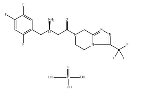 磷酸西格列汀一水合物（結(jié)構(gòu)式）.png