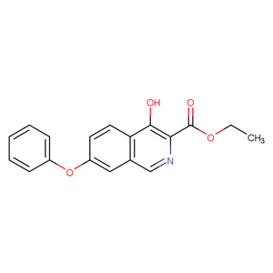 4-羥基-1-甲基-7-苯氧基異喹啉-3-羧酸乙酯