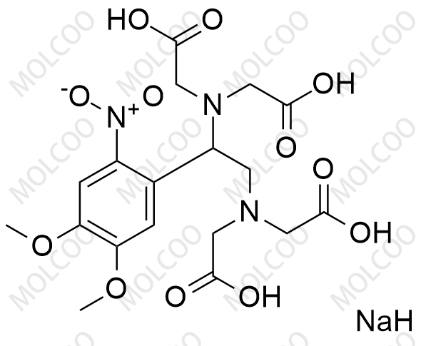 甘氨酸,N,N'-[1-(4,5-二甲氧基-2-硝基苯基)-1,2-乙二基]雙[N-(羧甲基)-,四鈉鹽(9Cl)