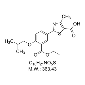 2-(3-(乙氧基羰基)-4-異丁氧基苯基)-4-甲基噻唑-5-羧酸 （非布索坦雜質）