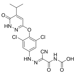 （E）-（2-氰基-2-（2-（3,5-二氯-4-（（4-異丙基-6-氧代-1,6-二氫噠嗪-3-基）氧基）苯基）肼亞基）乙酰基）氨基甲酸乙酯