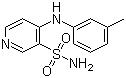 CAS 登錄號：72811-73-5, 4-(3-甲基苯基)氨基吡啶-3-磺酰胺