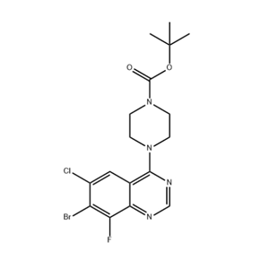 4-(7-溴-6-氯-8-氟喹唑啉-4-基)哌嗪-1-羧酸叔丁酯， 可提供定制服務(wù)，按需分裝！