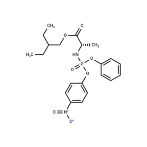 化合物 (S)-2-Ethylbutyl 2-(((S)-(4-nitrophenoxy)(phenoxy)phosphoryl)amino)propanoate|T64602|TargetMol