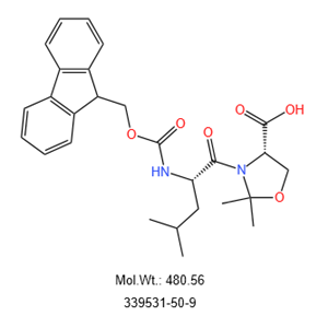 (4S)-3-[(2S)-2-[[芴甲氧羰基]氨基]-4-甲基-1-氧代戊基]-2,2-二甲基-4-惡唑烷羧酸 339531-50-9