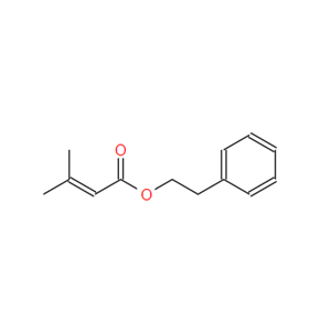 3-甲基-2-丁烯酸-2-苯乙酯；42078-65-9