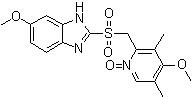 CAS 登錄號：158812-85-2, 6-甲氧基-2-[[(4-甲氧基-3,5-二甲基-1-氧代-2-吡啶基)甲基]磺?；鵠-1H-苯并咪唑, 埃索美拉唑雜質(zhì) G