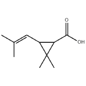 菊甲酸，10453-89-1，C10H16O2