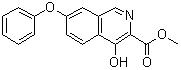 CAS 登錄號(hào)：1455091-10-7, 4-羥基-7-苯氧基-3-異喹啉羧酸甲酯