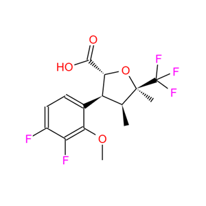 (2R,3S,4S,5R)-3-(3,4-二氟-2-甲氧基苯基)-4,5-二甲基-5-(三氟甲基)四氫呋喃-2-羧酸，自產(chǎn)自用醫(yī)藥中間體，品質(zhì)更有保障。