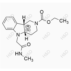  (4aS,9bR)-ethyl 5-(2-(methylamino)-2-oxoethyl)-3,4,4a,5-tetrahydro-1H-pyrido[4,3-b]indole-2(9bH)-carboxylate	盧美哌隆雜質(zhì)8	2762307-17-3
