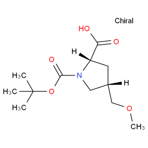 (2S,4S)-4-(甲氧基甲基)-1,2-吡咯烷二甲酸1-叔丁基酯