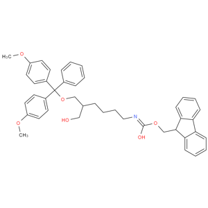 [6-[雙(4-甲氧基苯基)苯基甲氧基]-5-(羥基甲基)己基]-氨基甲酸-9H-氟-9-甲酯 (9CI)