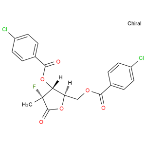 ((2R,3r,4r)-3-((4-氯苯甲?；?氧基)-4-氟-4-甲基-5-氧代四氫呋喃-2-基)甲基4-氯苯甲酸