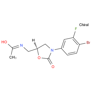 (5S)-N-[3-(4-溴-3-氟苯基)-2- 氧代-5-惡唑烷基甲基]乙酰胺