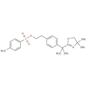 比拉斯汀中間體，4-[1-(4,5-二氫-4,4-二甲基-2-惡唑基)-1-甲基乙基]苯乙醇對甲苯磺酸酯